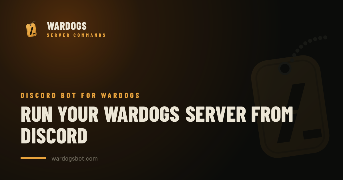 Leaderboard · WarDogs Server Commands